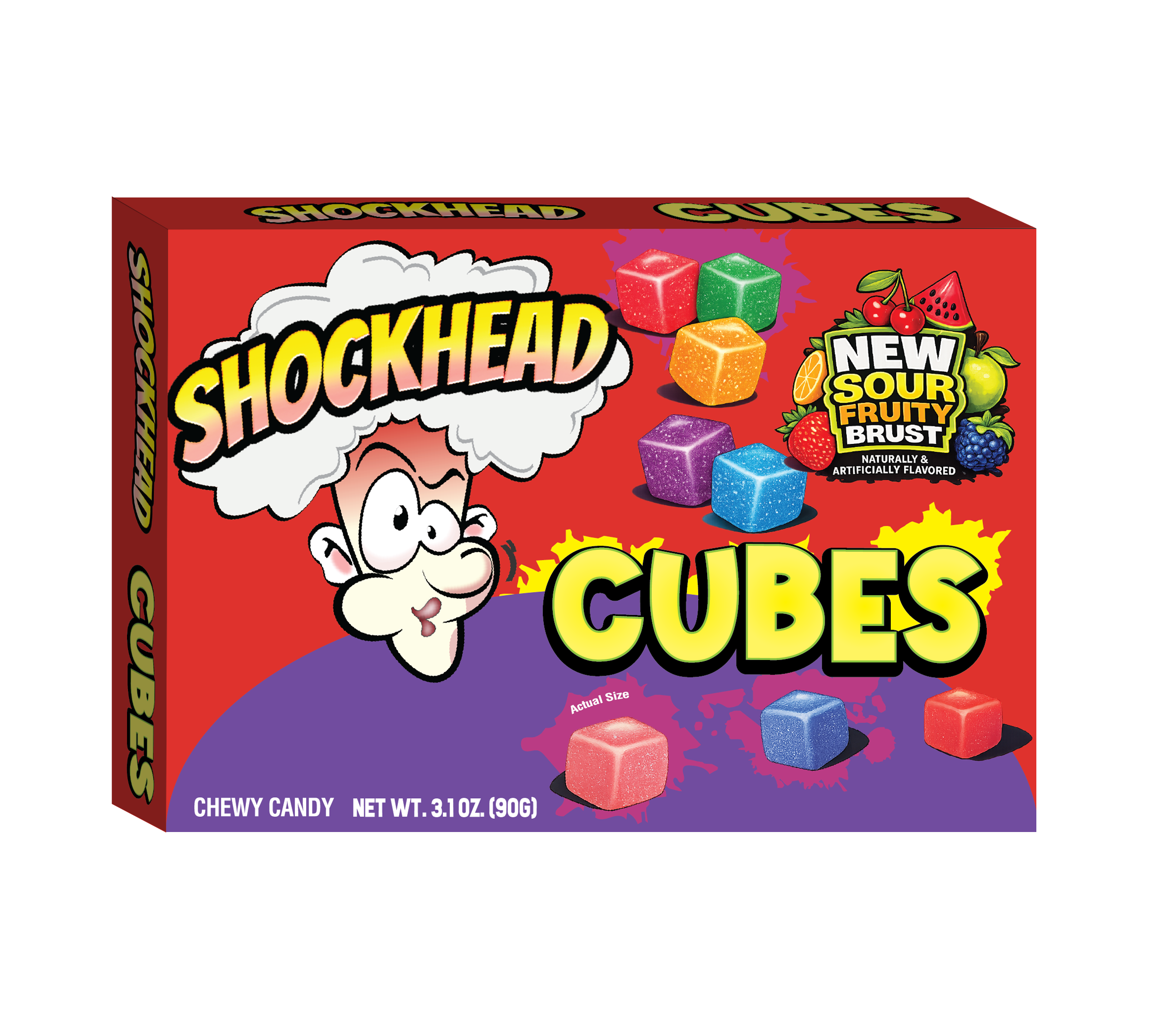 Shockhead New Sour Fruity Brust Cubes