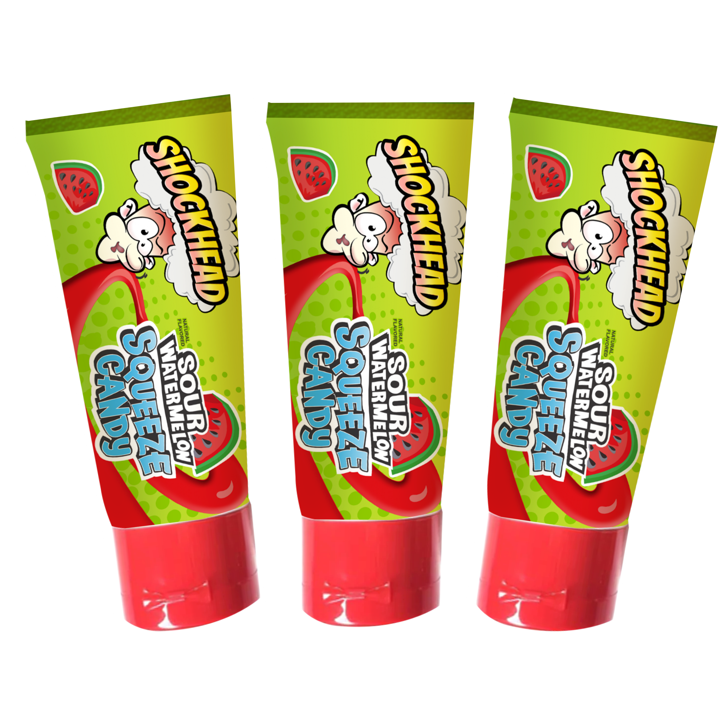 Shockhead Sour Watermelon Squeeze Candy